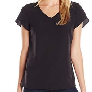 Black NWOT Lark & Ro Tulip sleeve blouse XL